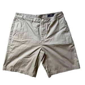 Vineyard Vines Chino Shorts Men's 33 Flat‎ Front Khaki Bottom Lightweight ✅